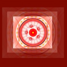 FRACTAL ART DESIGN GREETING CARD Mandala 10